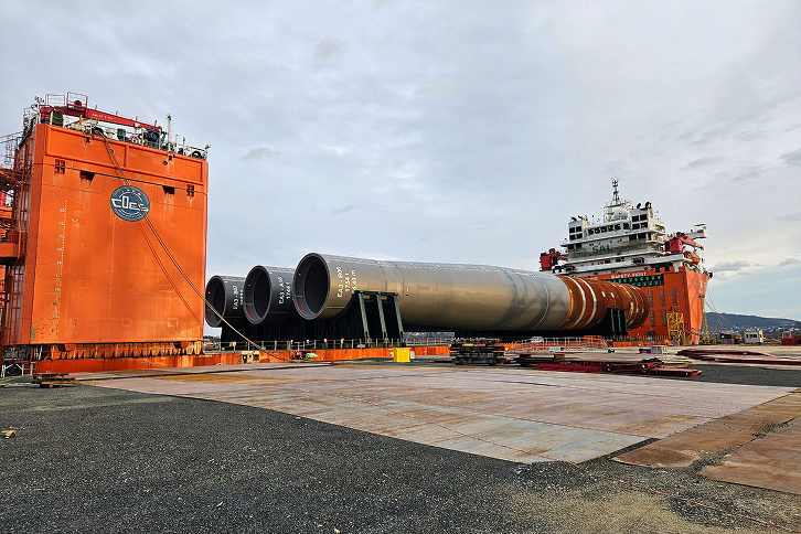 Navantia Seanergies and Windar Renovables complete the monopiles for Iberdrola's East Anglia THREE offshore wind farm